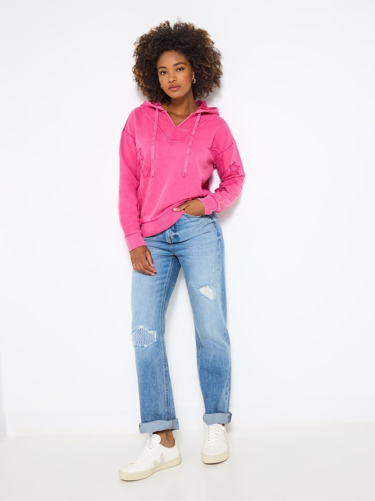 Joe Browns Pink Woven Hem Sweatshirt - Image 2 of 5