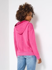 Joe Browns Pink Woven Hem Sweatshirt - Image 3 of 5
