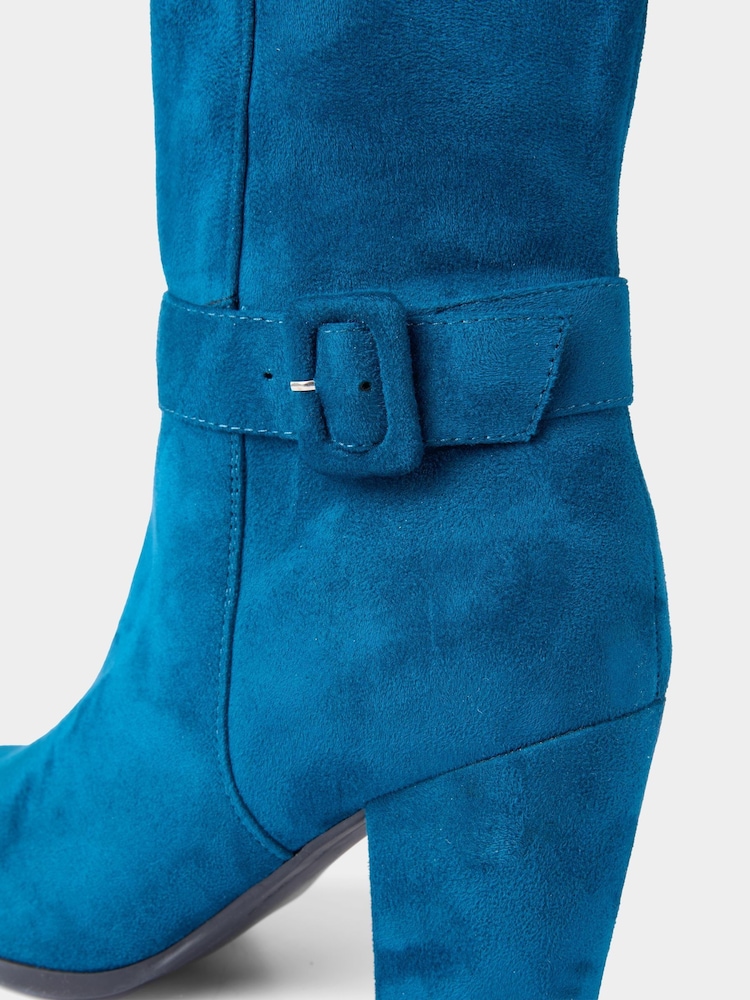 Joe Browns Blue Stylish Long Boots - Image 5 of 5 Joe Browns Blue Stylish Long Boots - Image 5 of 5