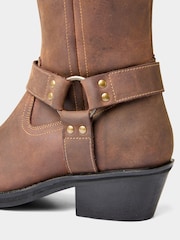 Joe Browns Tan Leather Riding Boots - Imagem 5 de 6