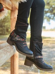 Joe Browns Black Tuker Style Ankle Boots - Image 1 of 7