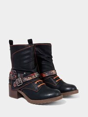 Joe Browns Black Tuker Style Ankle Boots - Image 2 of 7