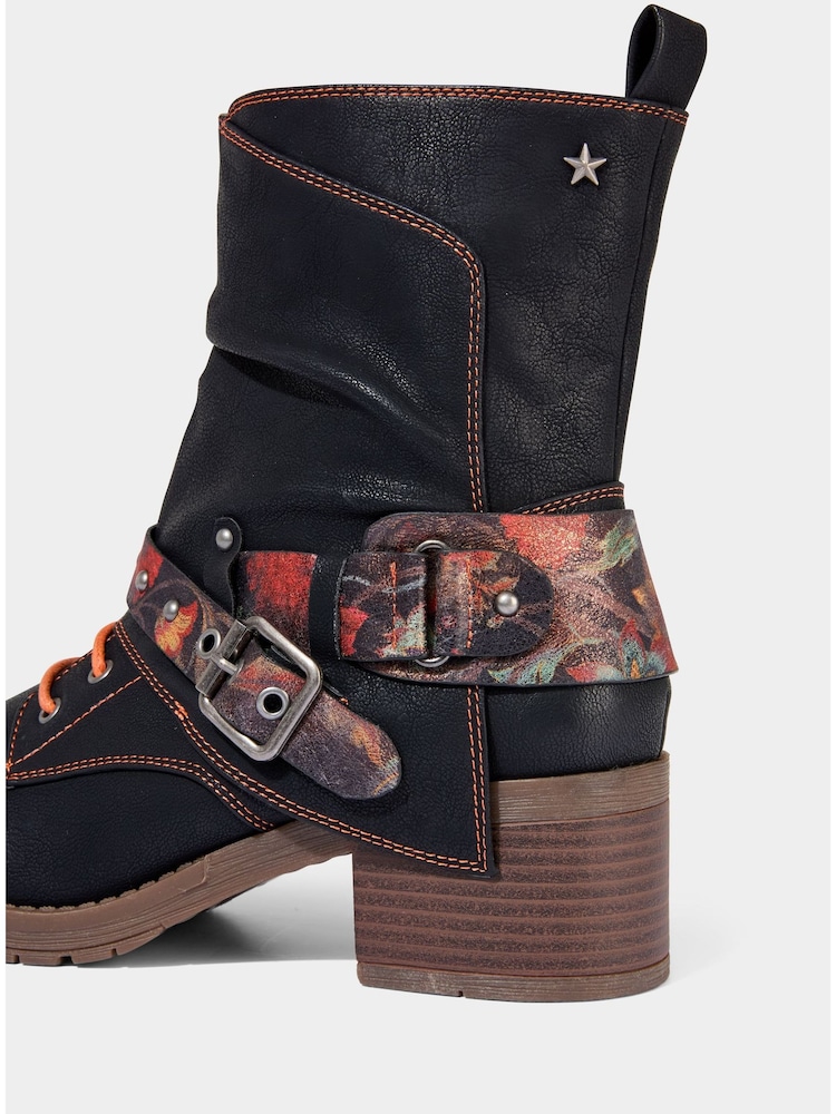 Joe Browns Black Tuker Style Ankle Boots - Image 7 of 7