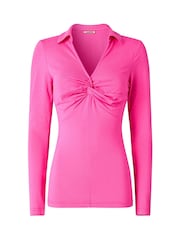Joe Browns Pink Twist-Front  Top - Image 6 of 6