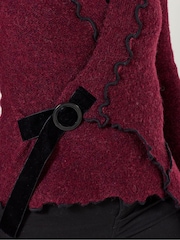 Joe Browns Red Wrap Front Jumper - Image 5 of 5