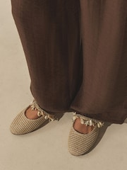 Natural Forever Comfort® Round Toe Charm Mary Jane Flats - Image 3 of 9