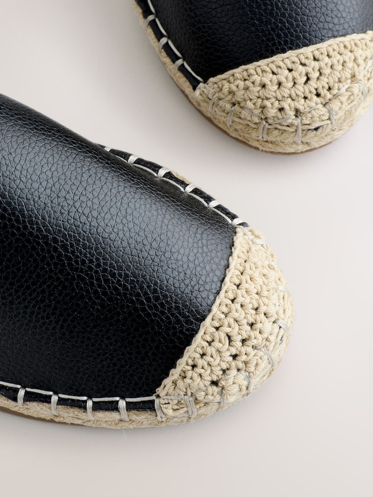 Black Forever Comfort® High Cut Espadrille Flats - Image 6 of 6 Black Forever Comfort® High Cut Espadrille Flats - Image 6 of 6