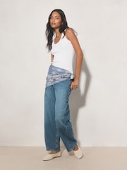 Yellow Forever Comfort High Cut Mesh Ballerina Flat Shoes - Image 5 of 5