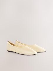 Yellow Forever Comfort High Cut Mesh Ballerina Flat Shoes - Image 7 of 11