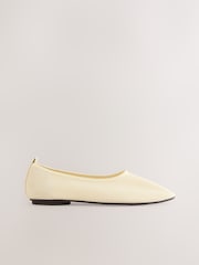 Yellow Forever Comfort High Cut Mesh Ballerina Flat Shoes - Image 8 of 11