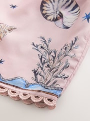 Pink Shell Print Lightweight Shorts - Image 5 of 6