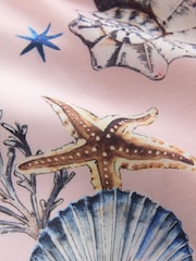 Pink Shell Print Lightweight Shorts - Image 6 of 6