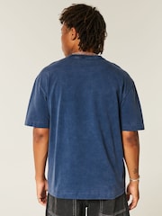 Hollister Blue Boxy Crew Neck T-Shirt - Image 2 of 3