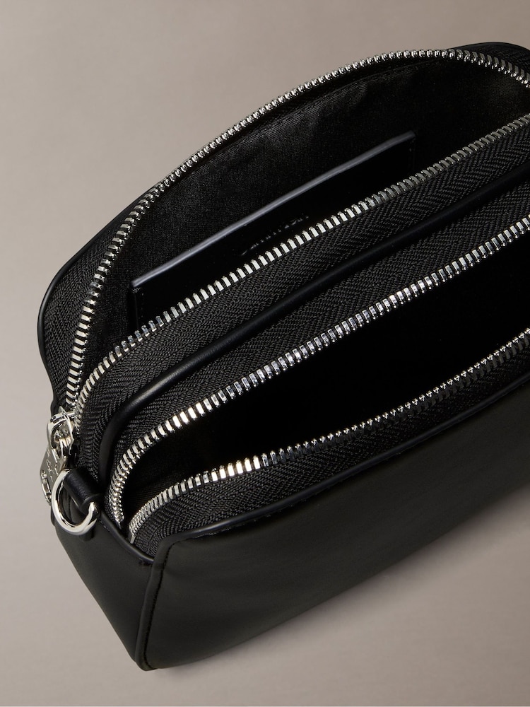 Calvin Klein Black Convertible 2-Strap Crossbody Camera Bag - Image 2 of 2 Calvin Klein Black Convertible 2-Strap Crossbody Camera Bag - Image 2 of 2