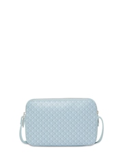 Calvin Klein Blue Allover Monogram Logo Camera Bag - Image 1 of 2