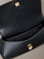 Calvin Klein Black Monogram Logo Hardware Tote Bag - Image 4 of 5