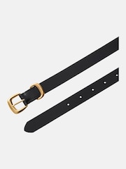 Calvin Klein Black Full Grain Leather Chunky Buckle Belt - Image 3 of 4
