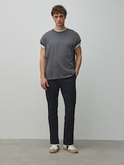 Black Skinny Fit Cotton Rich Stretch Chinos - Image 2 of 5