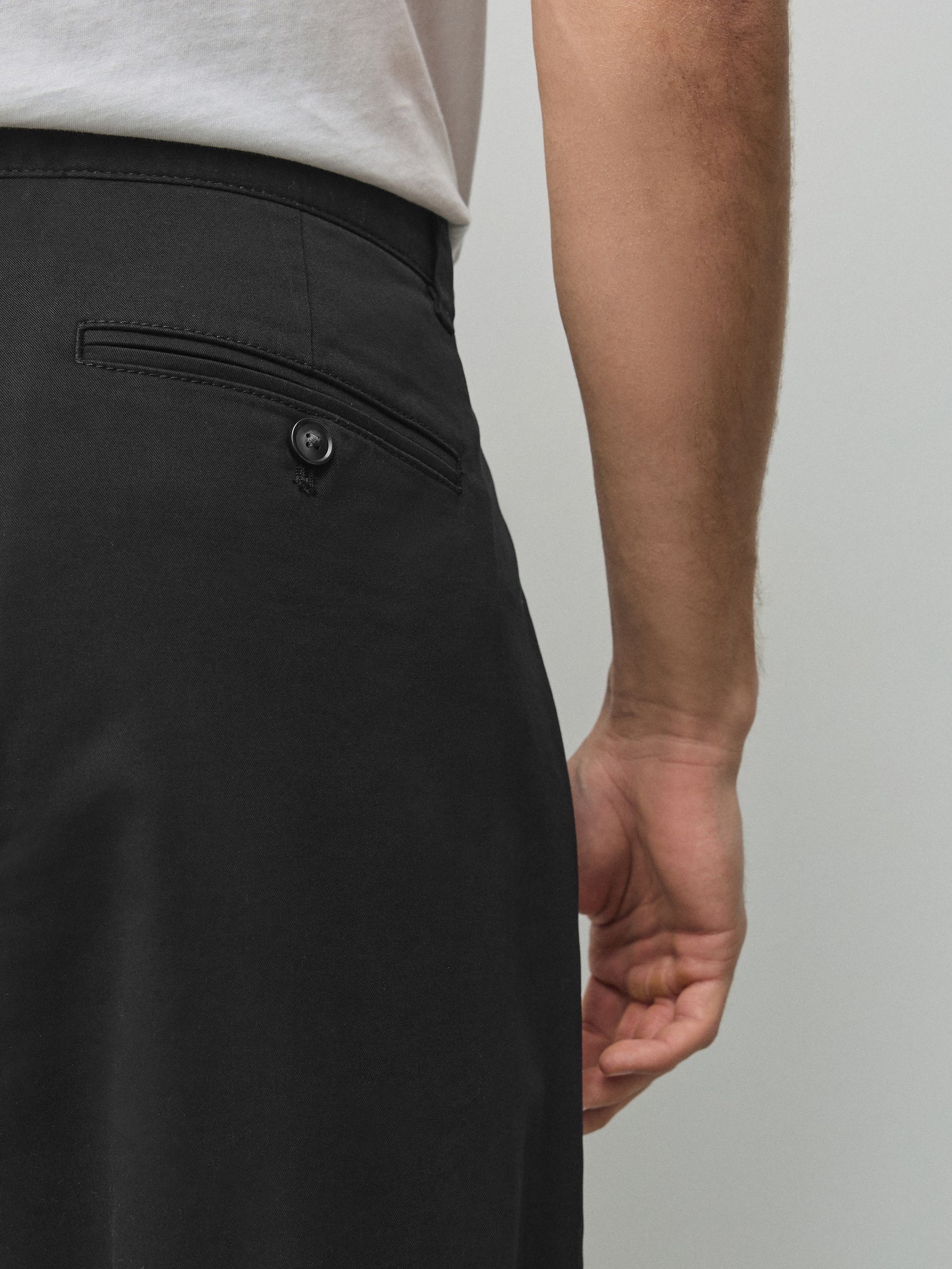 Buy Black Regular Tapered Fit Cotton Rich Stretch Chinos from Next USA