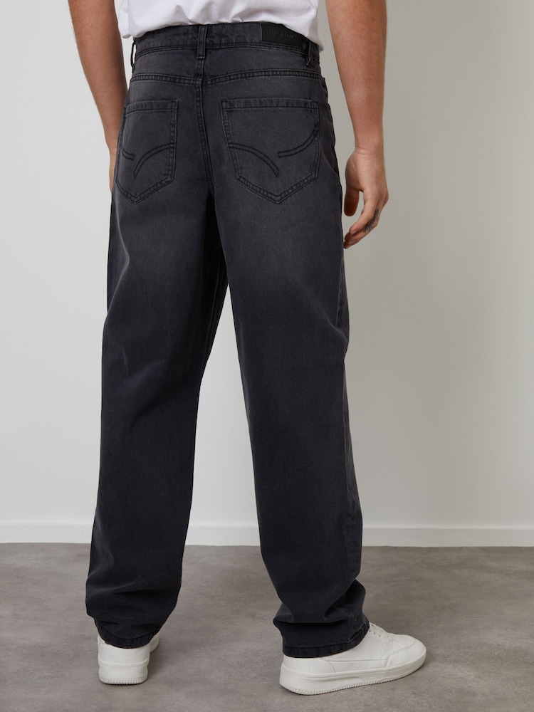 Threadbare Grey Loose Fit Jeans - Image 2 of 4