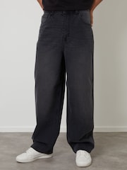 Threadbare Grey Baggy Fit Jeans - Image 1 of 4