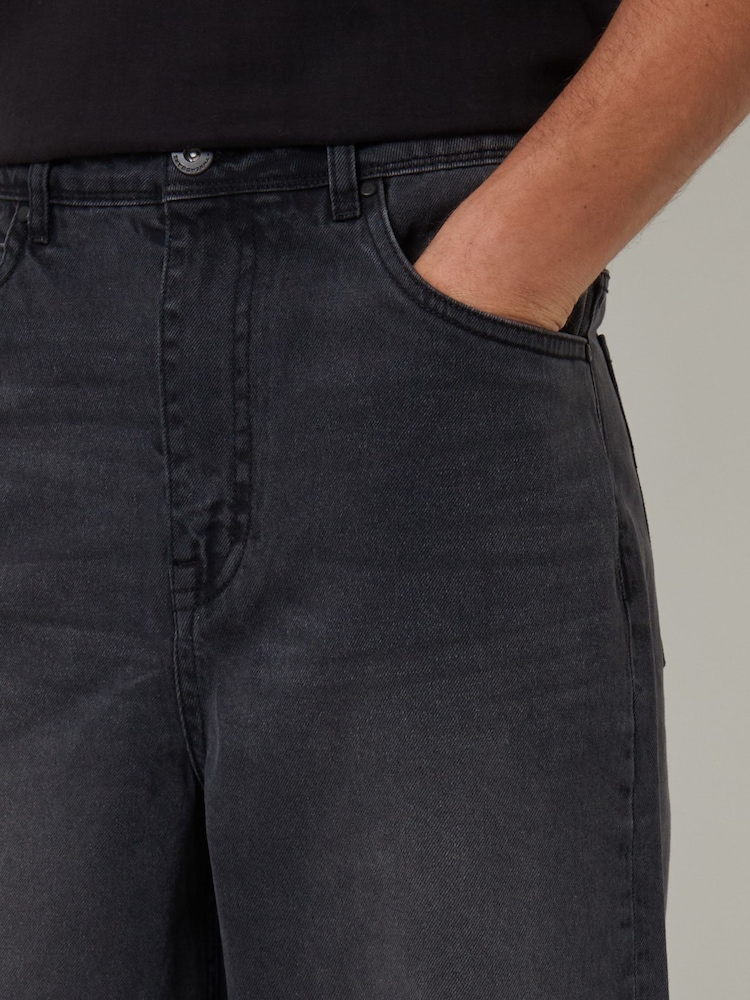 Threadbare Grey Baggy Fit Jeans - Image 4 of 4