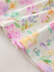 淡紫花卉 - 38荷葉邊袖洋裝（0個月-1歲） - 圖片 8，共 8