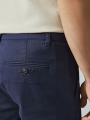 Dark Blue - Skinny Fit - Mga Chino na Mayaman sa Cotton at Stretch - Larawan 6 ng 10