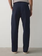 Blue Relaxed Tapered Fit Cotton Rich Stretch Chinos - Image 5 of 6