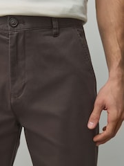 Brown Straight Fit Cotton Rich Stretch Chinos - Image 5 of 6