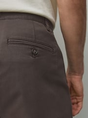 Brown Straight Fit Cotton Rich Stretch Chinos - Image 6 of 6