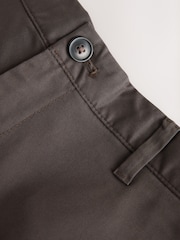 Mid Brown Straight Fit Cotton Rich Stretch Chinos - Image 8 of 9