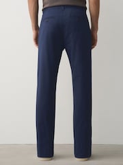 أزرق - قياس مستقيم - تشينو غني بالقطن وقابل للتمدد - صورة 4 من 10