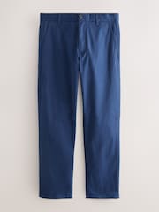 أزرق - قياس مستقيم - تشينو غني بالقطن وقابل للتمدد - صورة 7 من 10