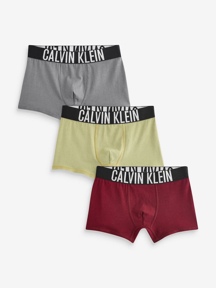 Grün - Calvin Klein 3 Pack Boys Trunks Intense Power - Bild 1 von 4