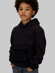 Calvin Klein Black Contrast Pocket Hoodie - Image 2 of 5