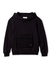 Calvin Klein Black Contrast Pocket Hoodie - Image 5 of 5