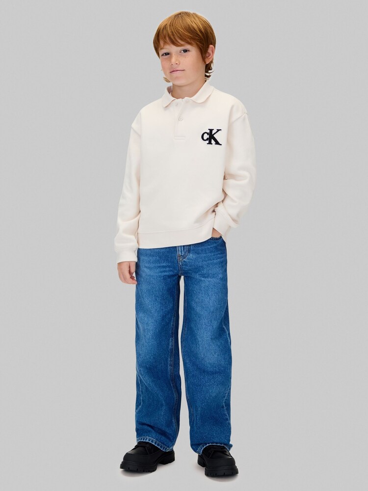 Calvin Klein Blue Skater Jeans - Image 2 of 5 Calvin Klein Blue Skater Jeans - Image 2 of 5