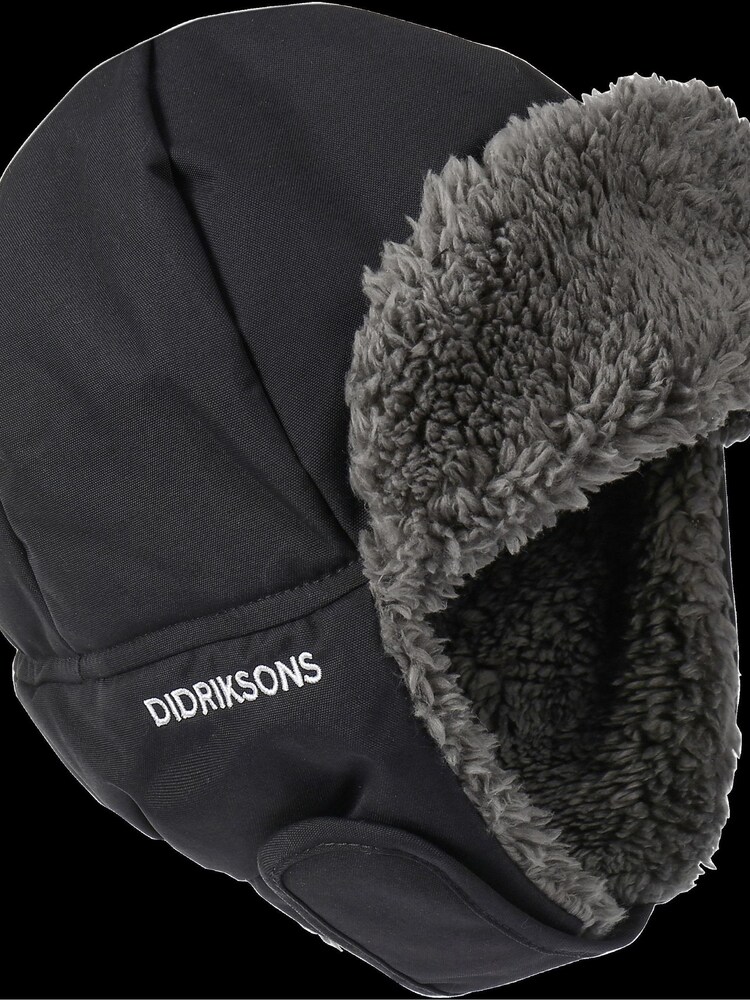 Didriksons Biggles Waterproof Kids Black Hat - Image 3 of 3