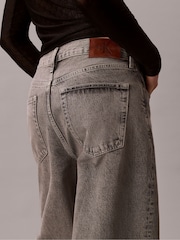 Calvin Klein Grey Wide Leg Jeans - Image 4 of 6