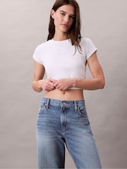 Calvin Klein Blue Low Rise Baggy Jeans - Image 4 of 7