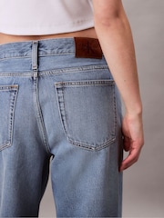 Calvin Klein Blue Low Rise Baggy Jeans - Image 5 of 7