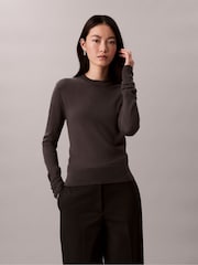 Calvin Klein Merino Wool Crew Neck Jumper - Imagem 1 de 7