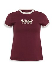 Vermelho - Calvin Klein 1968 Logo Graphic Baby T-Shirt - Imagem 1 de 1