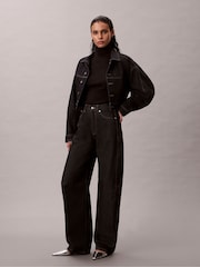 Calvin Klein Woven Label Roll Neck T-Shirt - Imagen 3 de 6