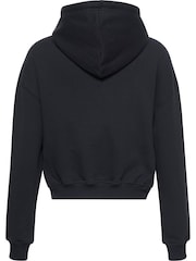 Calvin Klein Black Cotton Terry Blend Zip Lounge Hoodie - Image 2 of 3