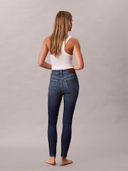 Calvin Klein Blue High Rise Skinny Jeans - Image 4 of 6