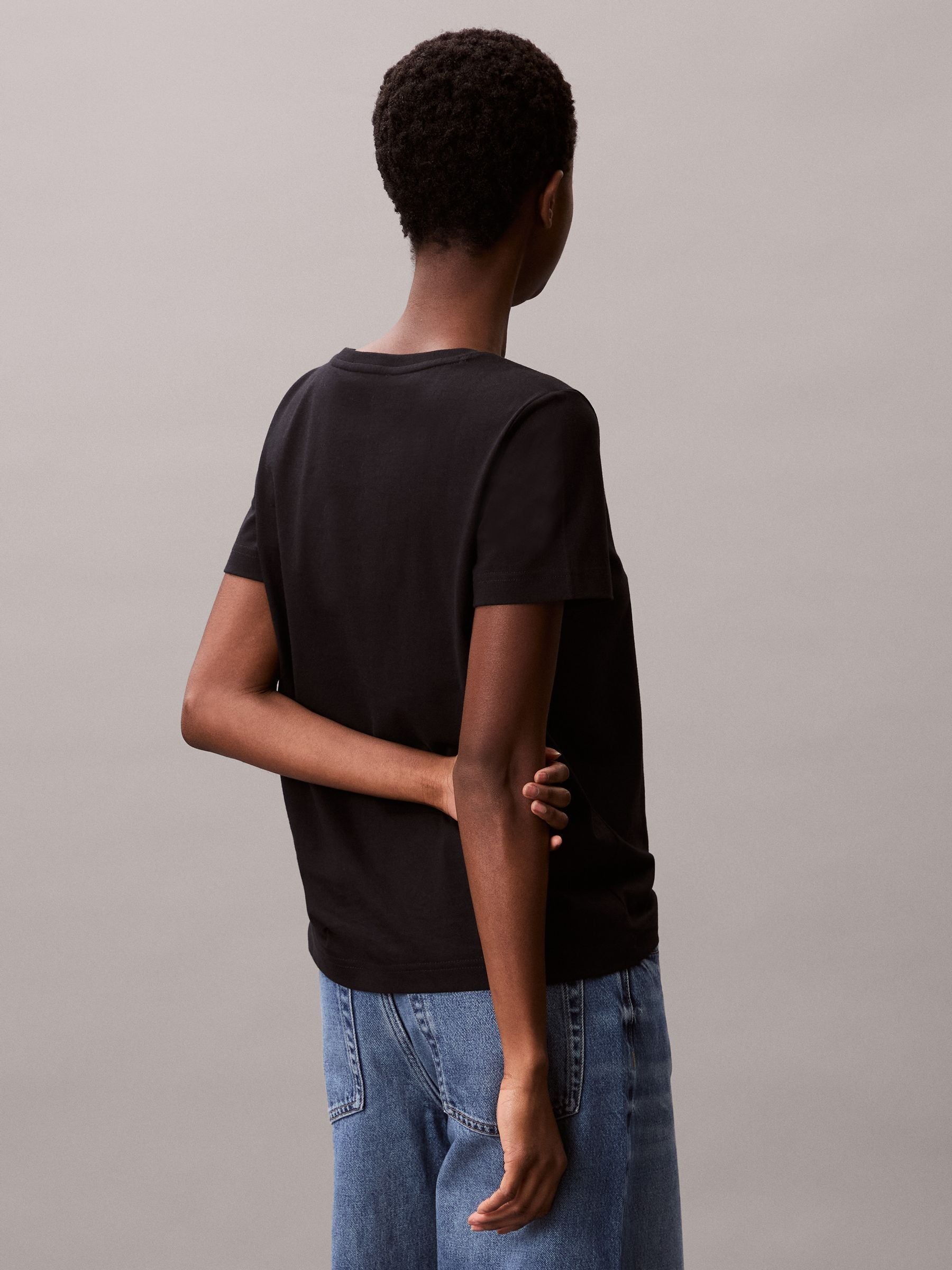 Next：日本 ブラック - Calvin Klein アーカイブ Vネック Tシャツ from