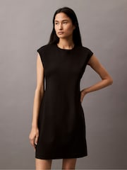 Calvin Klein Black Ponte Mini Dress - Image 1 of 6