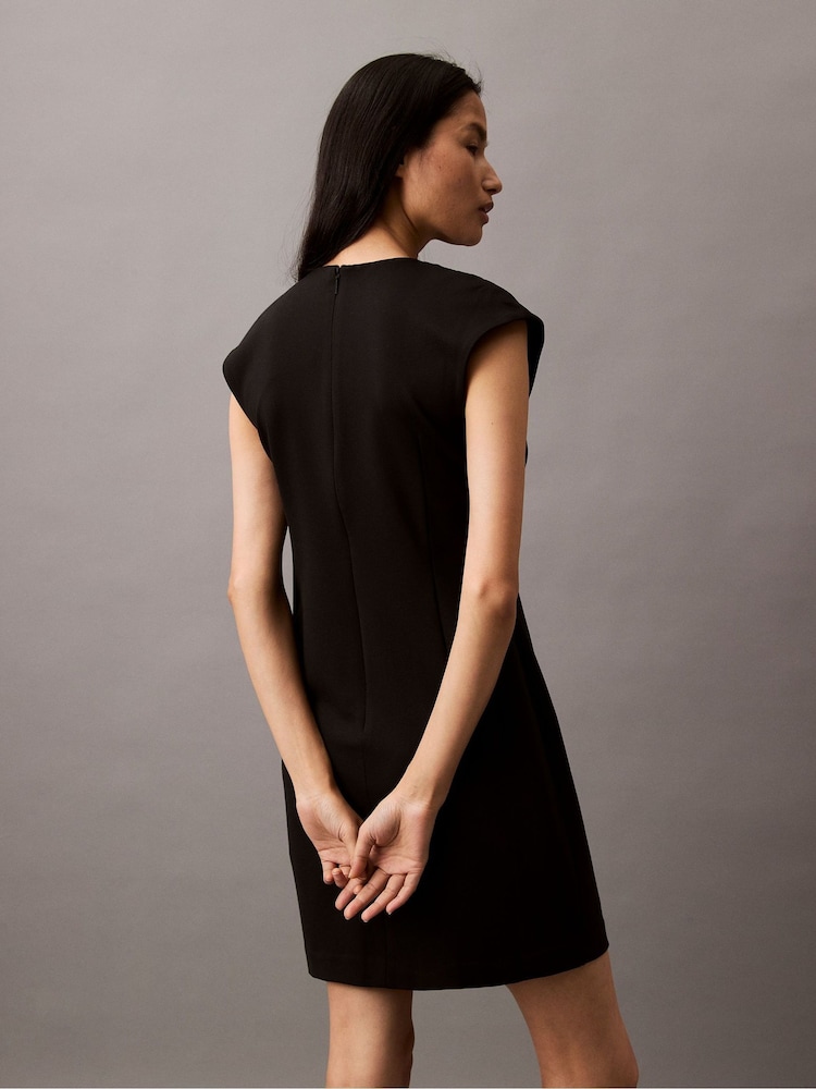 Calvin Klein Black Ponte Mini Dress - Image 2 of 6